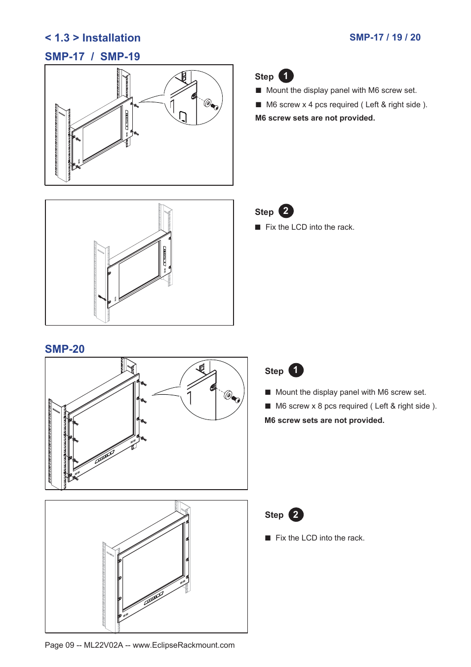 Eclipse Rackmount SMP Series User Manual | Page 9 / 17