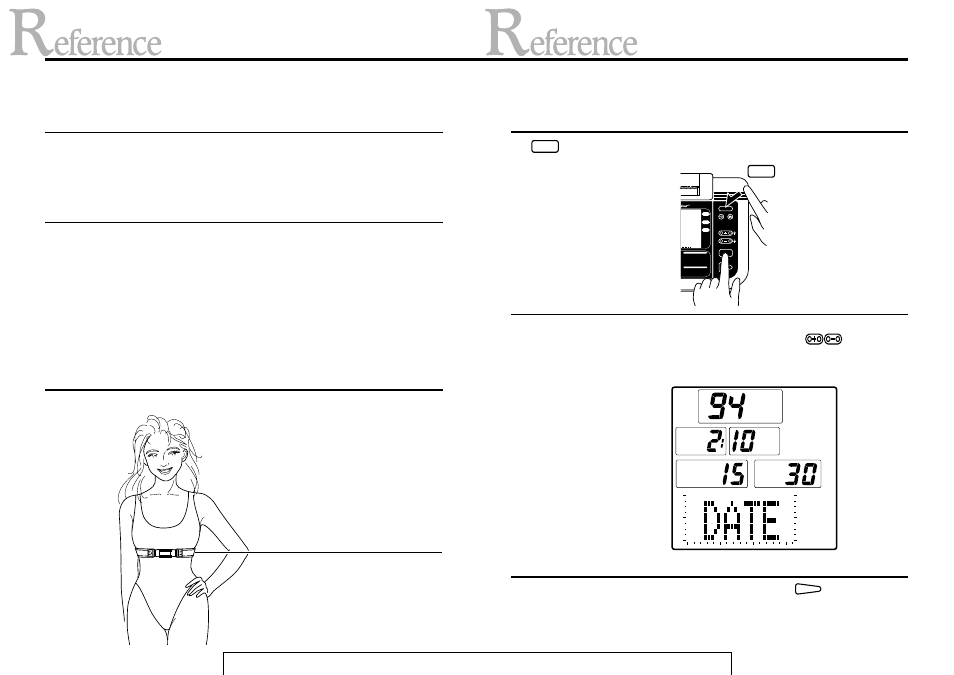 Using chestbelt heart rate sensor, Setting the date | CatEye EC-37OO User Manual | Page 28 / 32