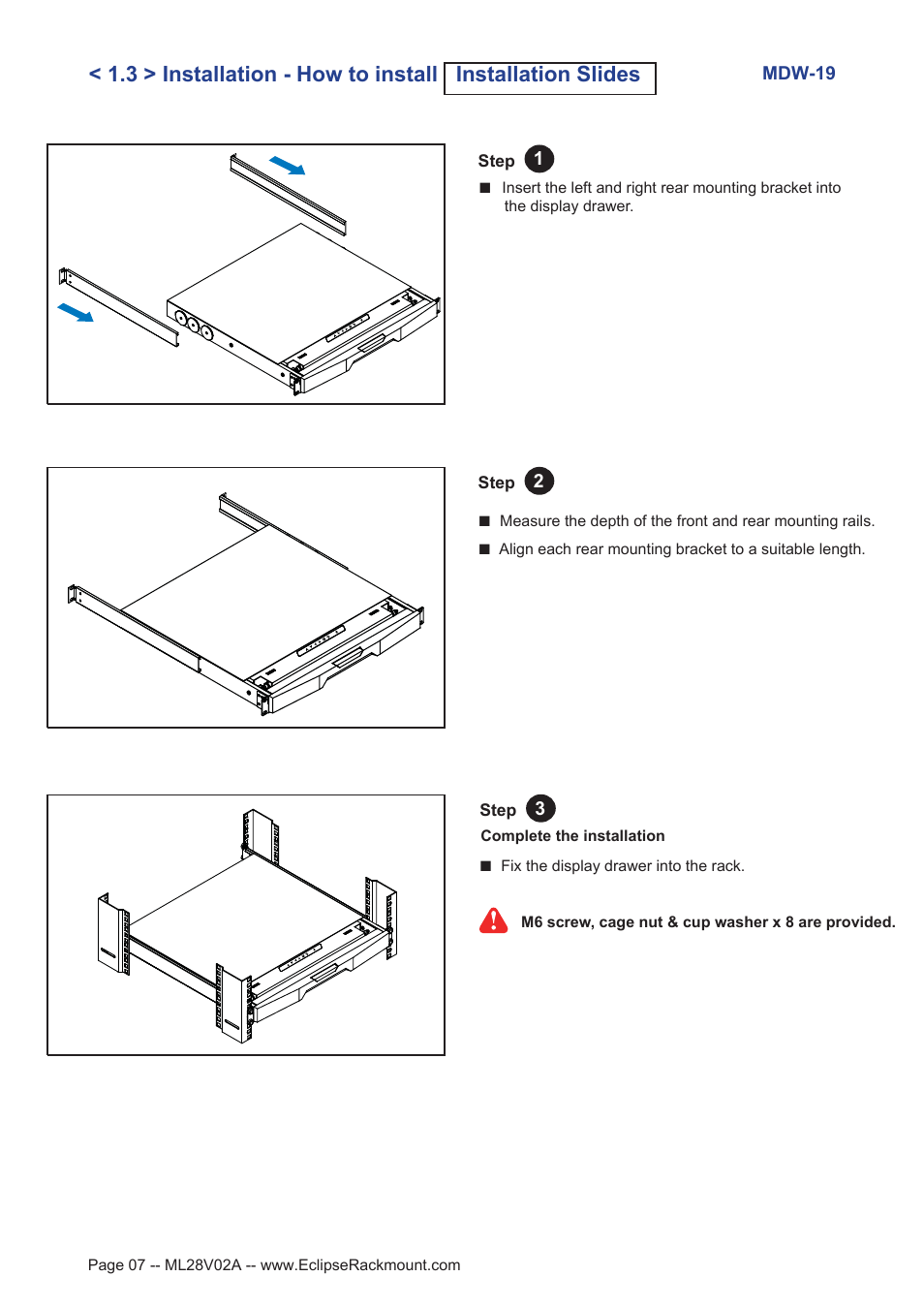 Eclipse Rackmount MDW Series User Manual | Page 7 / 15