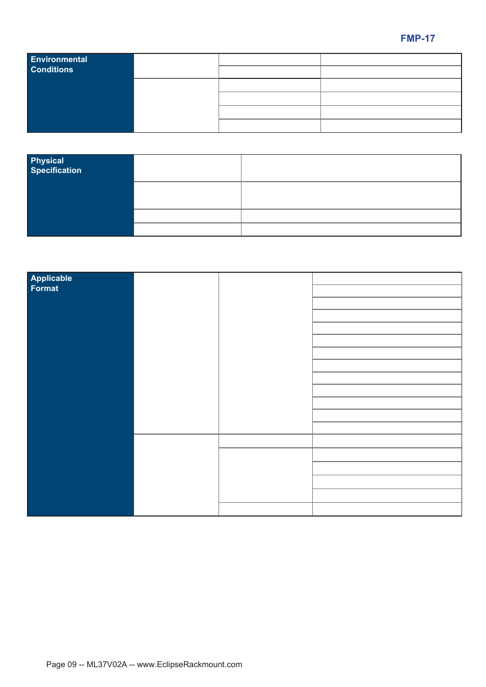 Eclipse Rackmount FMP-17 User Manual | Page 9 / 20