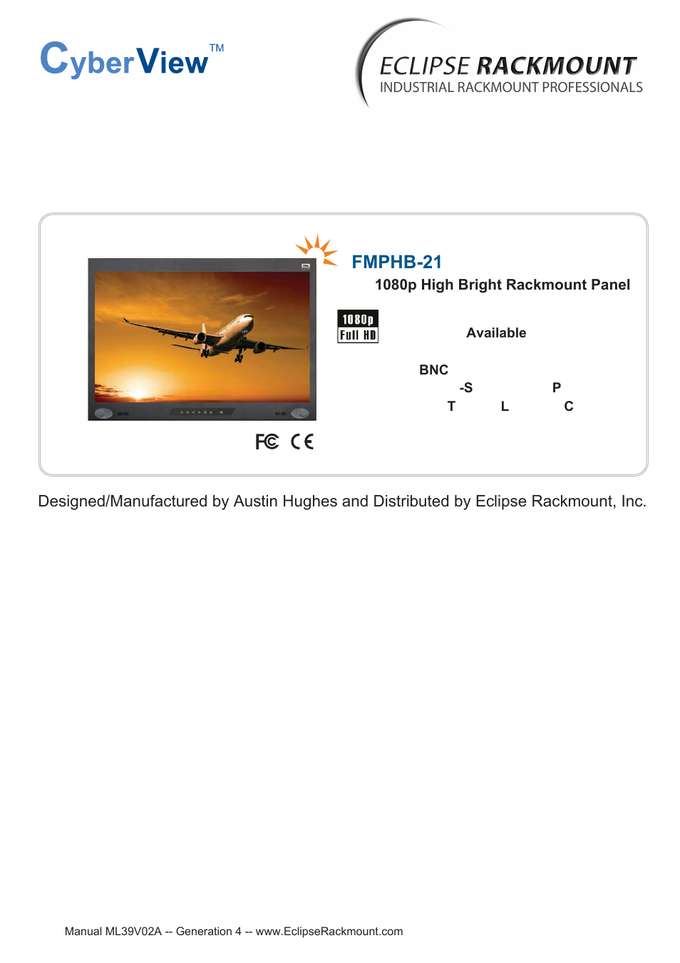 Eclipse Rackmount FMPHB-21 User Manual | 21 pages