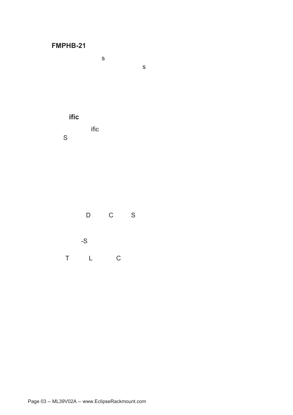 Eclipse Rackmount FMPHB-21 User Manual | Page 3 / 21