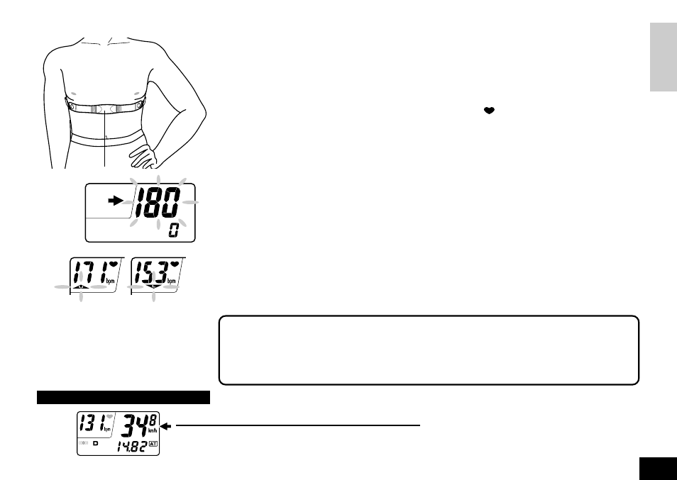 Measuring and display | CatEye CC-HB100 User Manual | Page 11 / 20