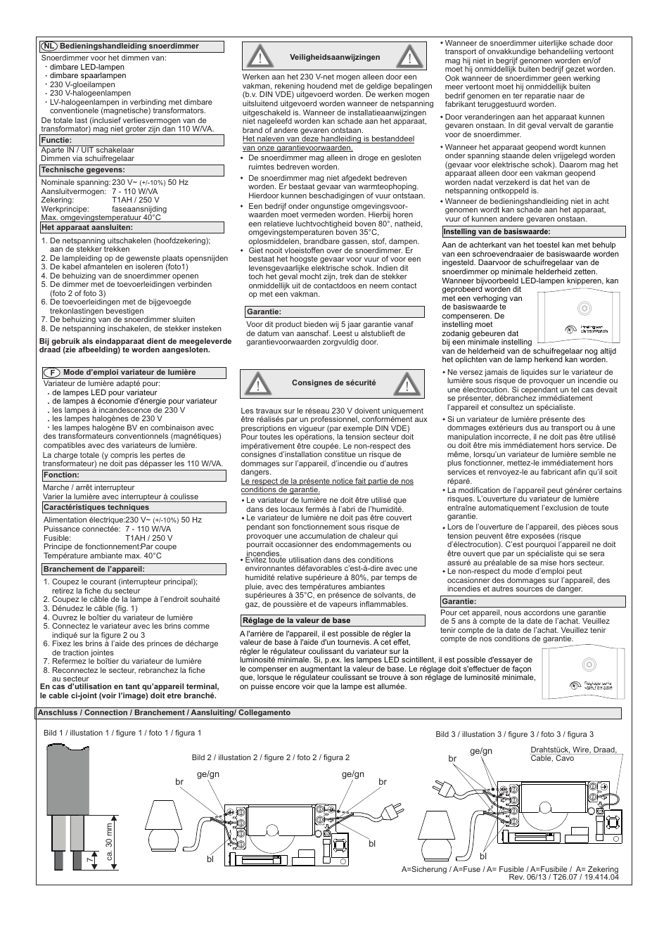 Ehmann Cord dimmer with slide control, on/off switch User Manual | Page 2 / 2