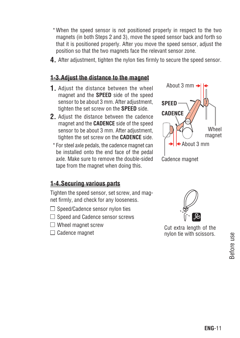 CatEye Q3A User Manual | Page 12 / 83