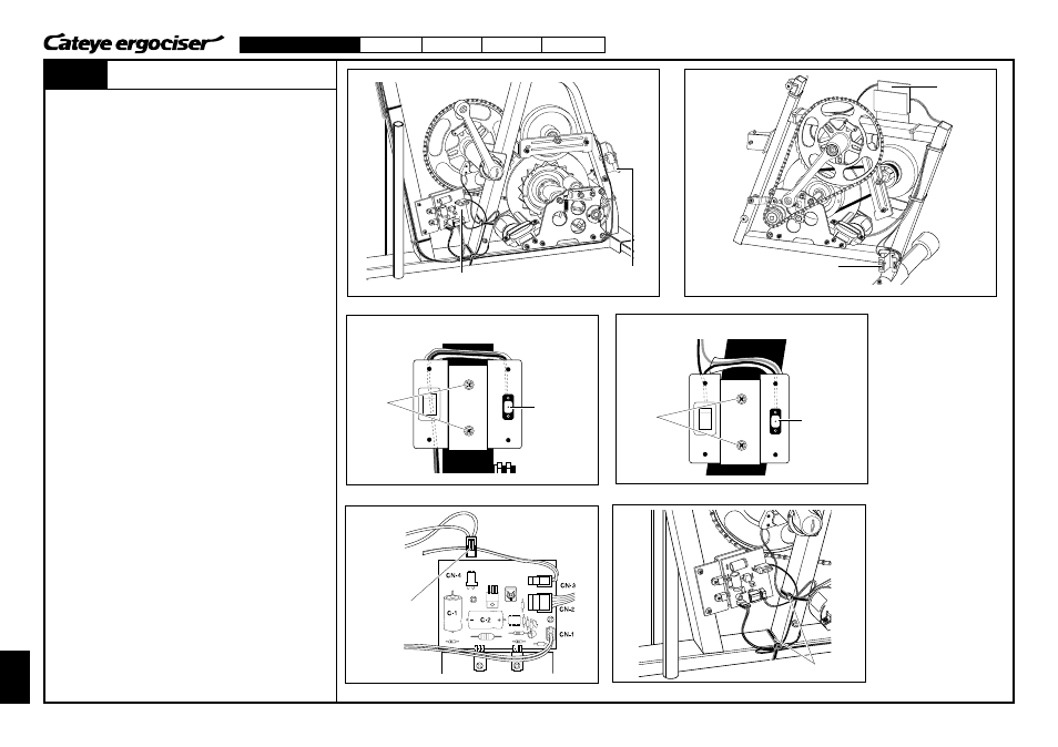 Es-1, On off, Replacing the wiring within the frame | CatEye EC-3600 User Manual | Page 26 / 71