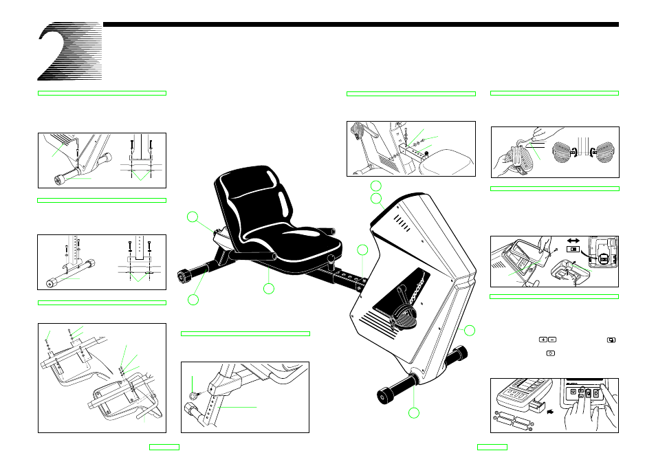 Let's assemble, Mile km, Advance mode set target pulse on/off | CatEye EC-35OO User Manual | Page 4 / 13