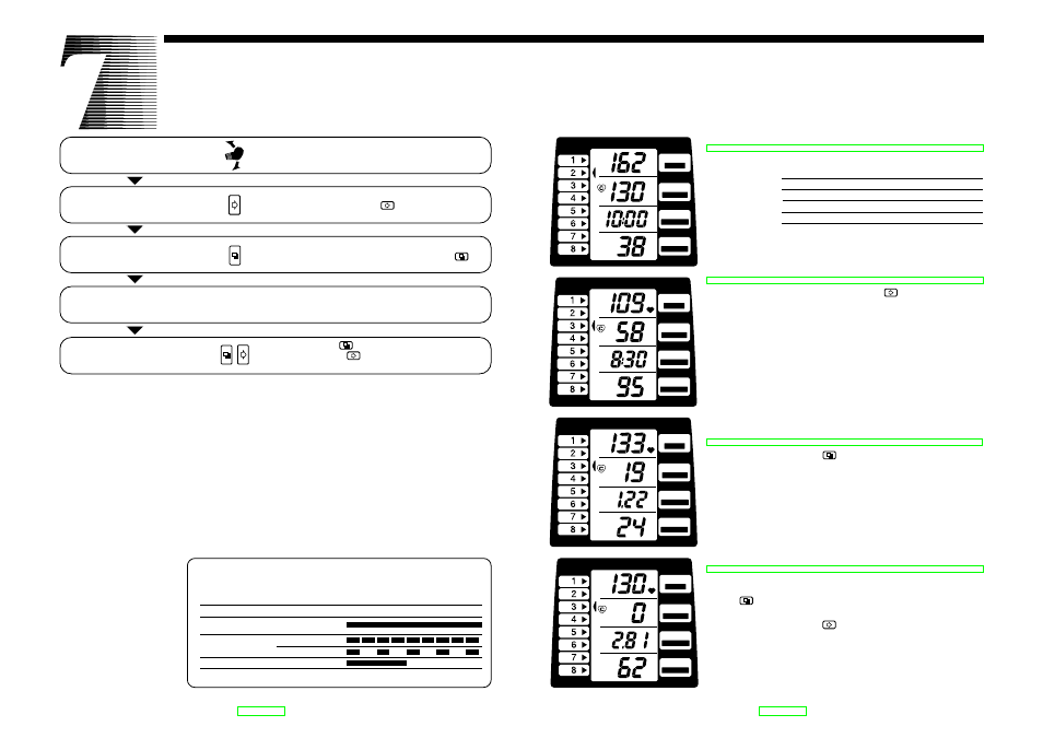 Let's start the exercise, 15 5. adjust workload level, Start exercising | Finish exercise, Alternate display | CatEye EC-35OO User Manual | Page 9 / 13