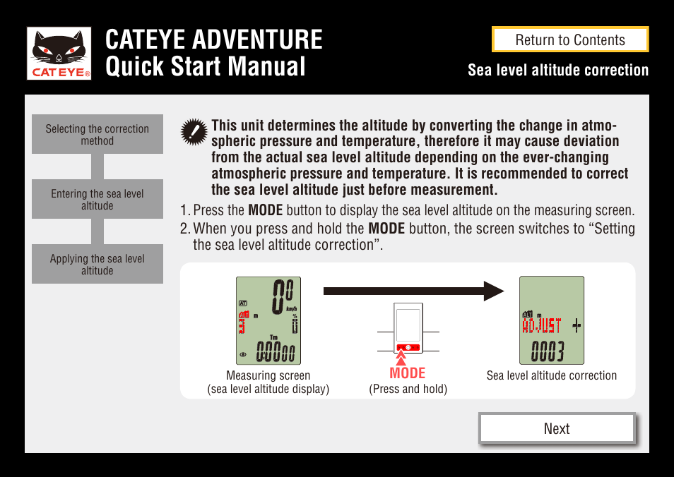 Cateye adventure quick start manual | CatEye CC-AT200W User Manual | Page 17 / 31