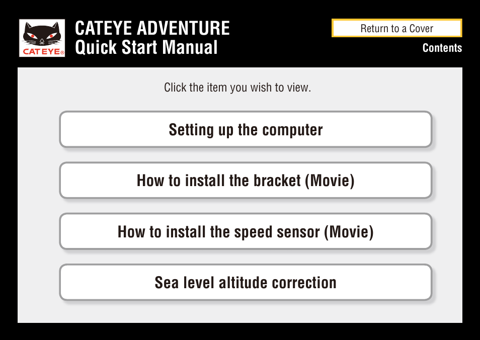 Cateye adventure quick start manual | CatEye CC-AT200W User Manual | Page 4 / 31