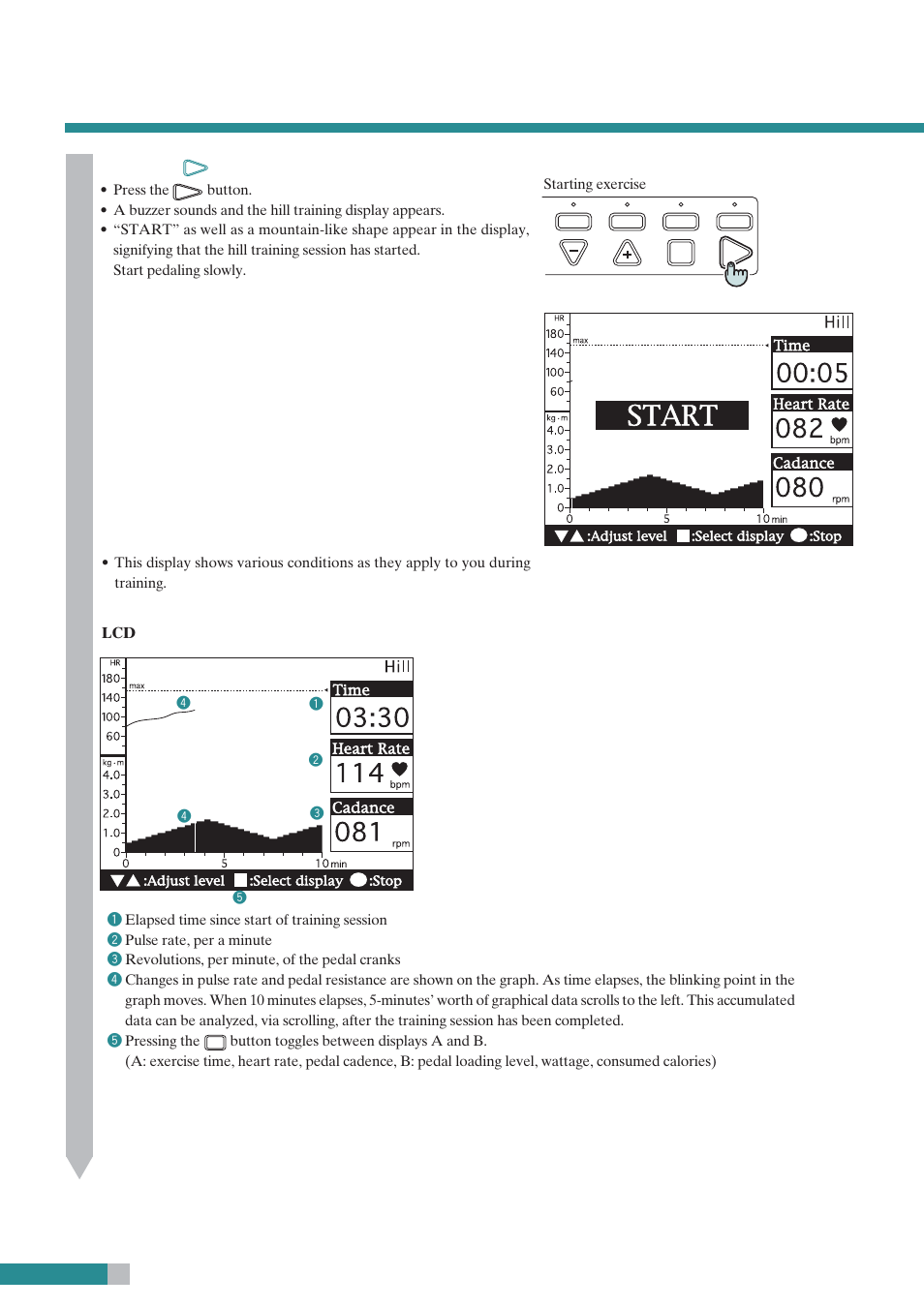 Press the, Button to start | CatEye EC-C400R User Manual | Page 14 / 52