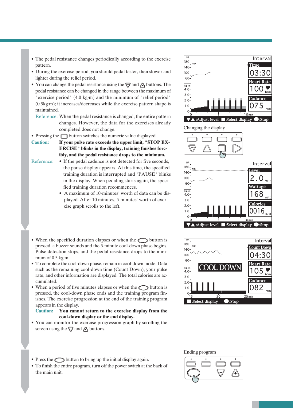 Finish your exercise, End the program | CatEye EC-C400R User Manual | Page 39 / 52