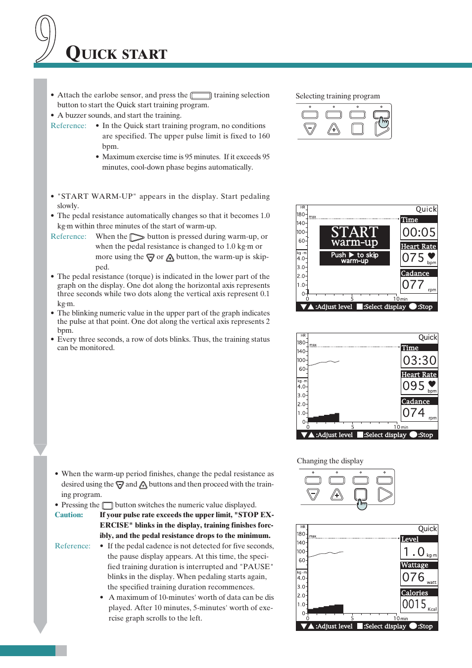 Uick, Start | CatEye EC-C400R User Manual | Page 40 / 52