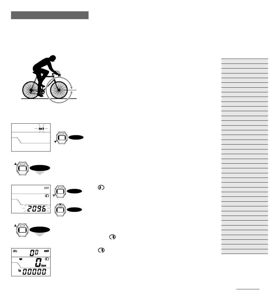 Setting the main unit, Setting wheel circumference, Msc-2dx | CatEye MSC-2Dx User Manual | Page 12 / 33