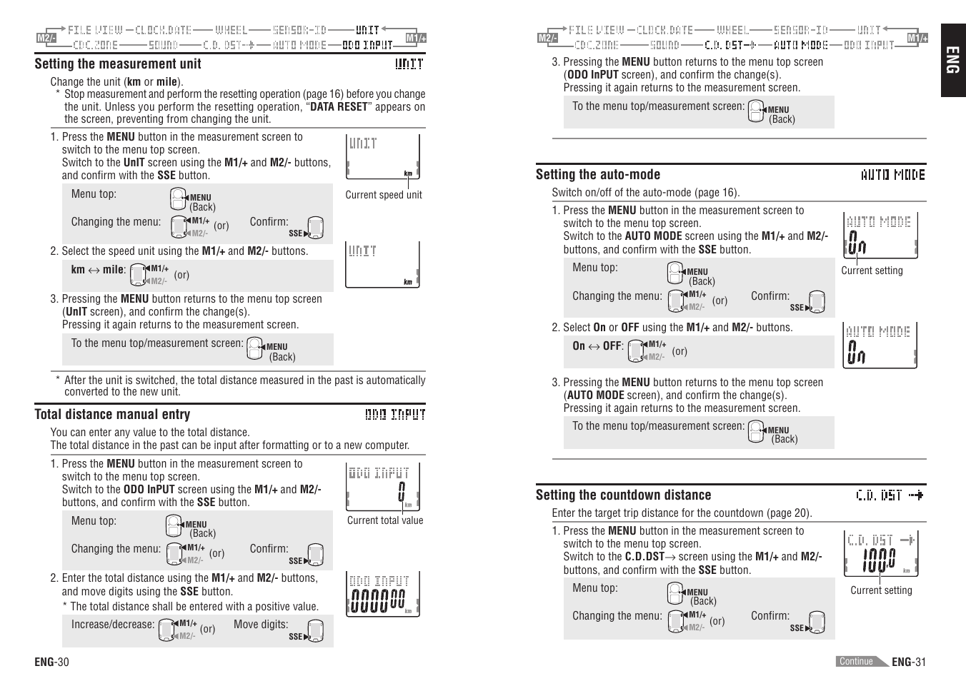 CatEye CC-TR200DW (V2c) User Manual | Page 16 / 21
