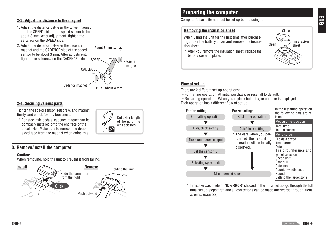 Preparing the computer | CatEye CC-TR200DW (V2c) User Manual | Page 5 / 21