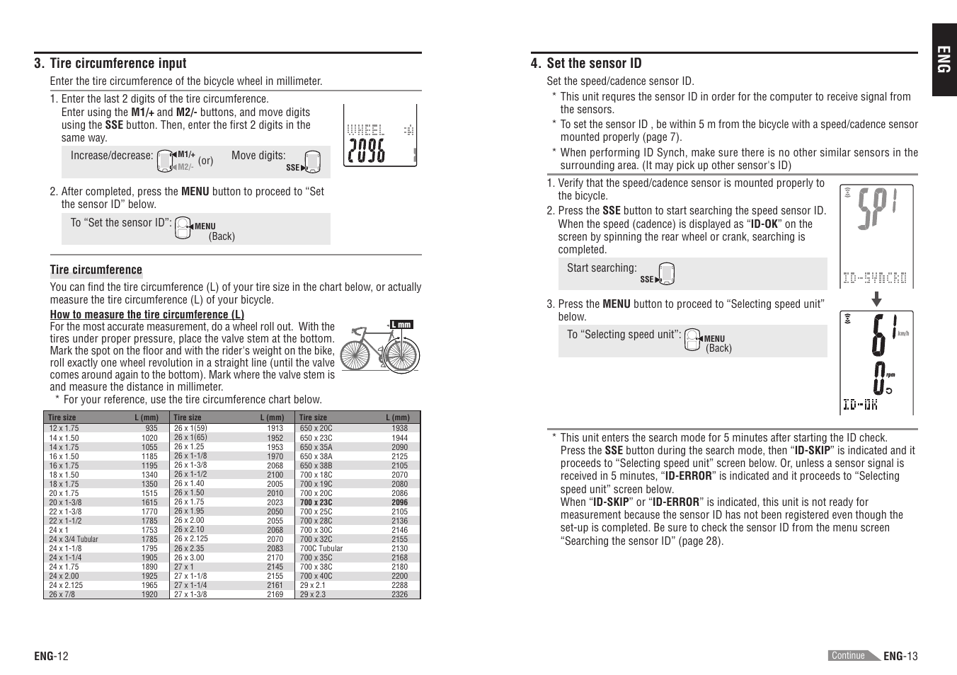 CatEye CC-TR200DW (V2c) User Manual | Page 7 / 21