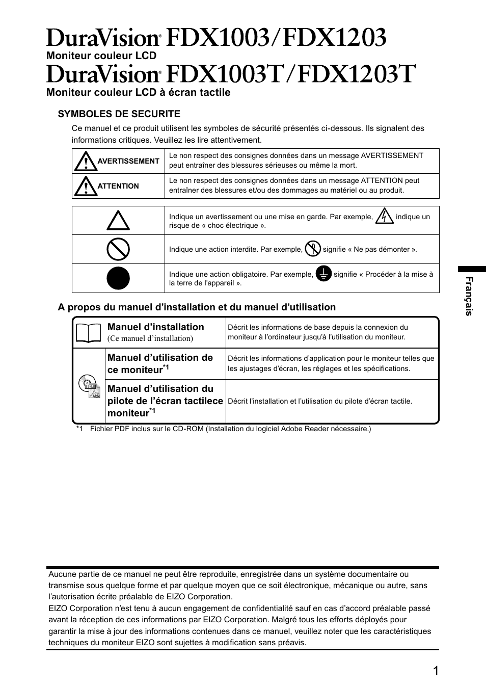 Eizo DuraVision FDX1003 / FDX1003T 取扱説明書 User Manual | Page 50 / 84