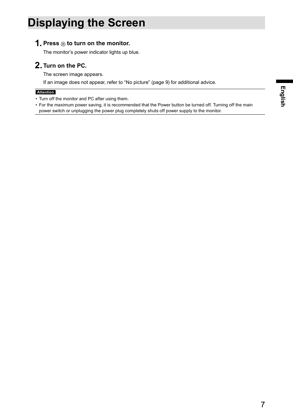 Displaying the screen | Eizo DuraVision FDX1521T 取扱説明書 User Manual | Page 19 / 44
