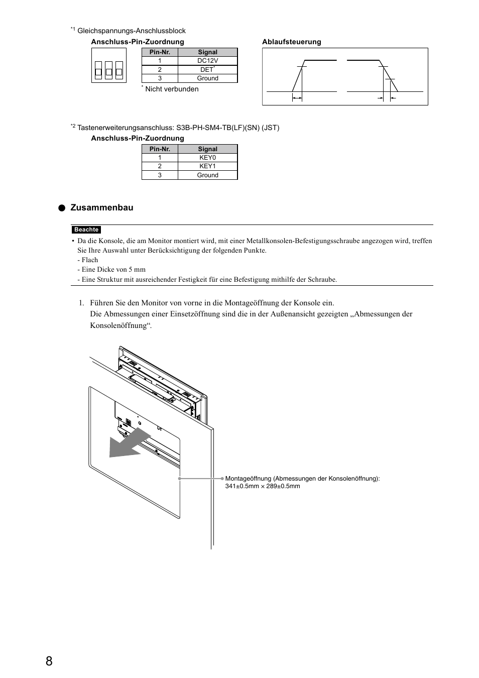 Zusammenbau | Eizo DuraVision FDX1501 / FDX1501T 取扱説明書 User Manual | Page 32 / 58