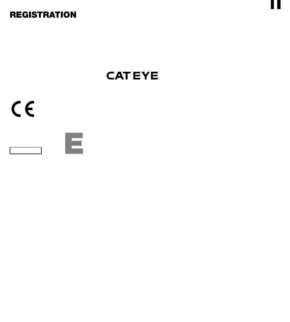 CatEye OS1.1 User Manual | Page 20 / 20