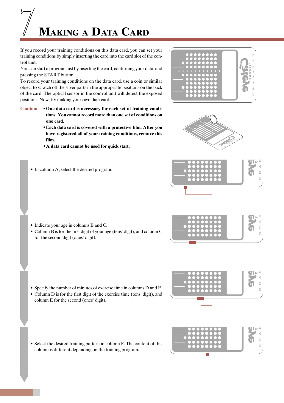 Aking, Select a program, Indicate your age. (for hr control training only) | CatEye EC-T220 User Manual | Page 34 / 44