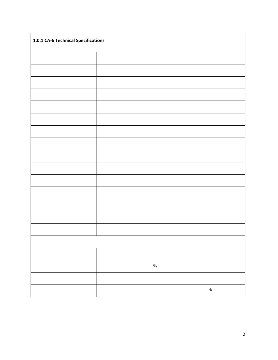 1 ca-6 technical specifications | Electro-Chemical Devices (ECD) CA6 Hardness Analyzer User Manual | Page 13 / 83