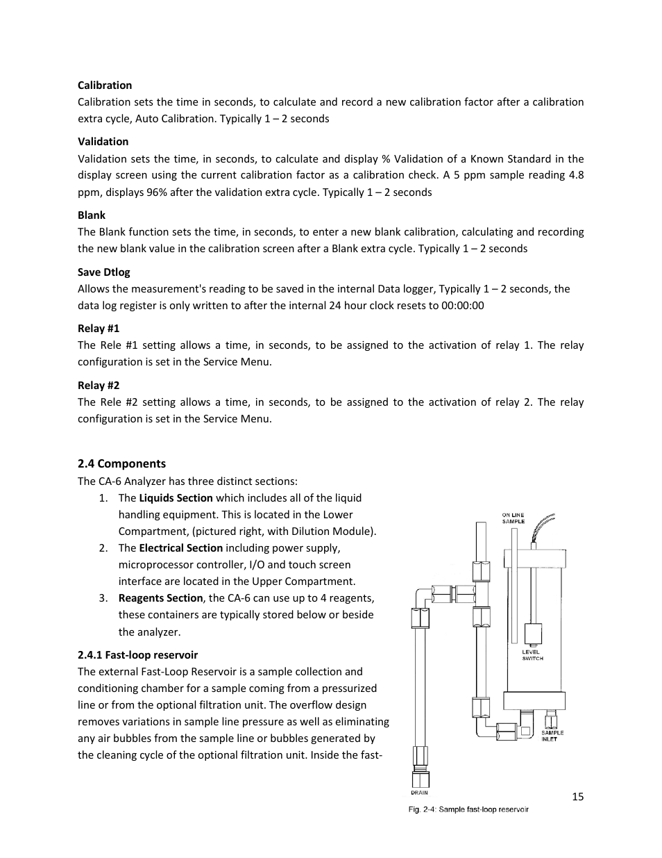 4 components, 1 fast-loop reservoir | Electro-Chemical Devices (ECD) CA6 Hardness Analyzer User Manual | Page 26 / 83