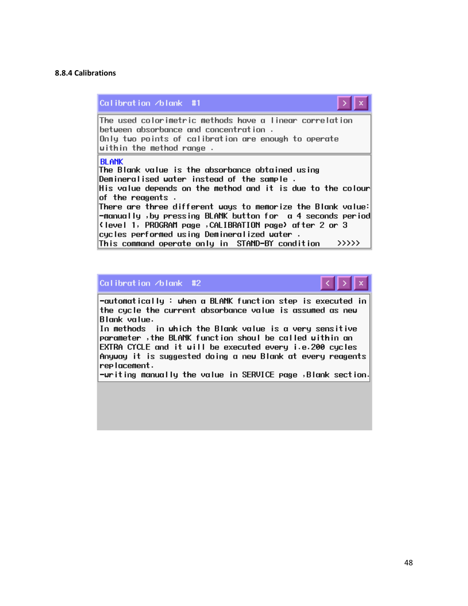 4 calibrations | Electro-Chemical Devices (ECD) CA6 Hardness Analyzer User Manual | Page 59 / 83