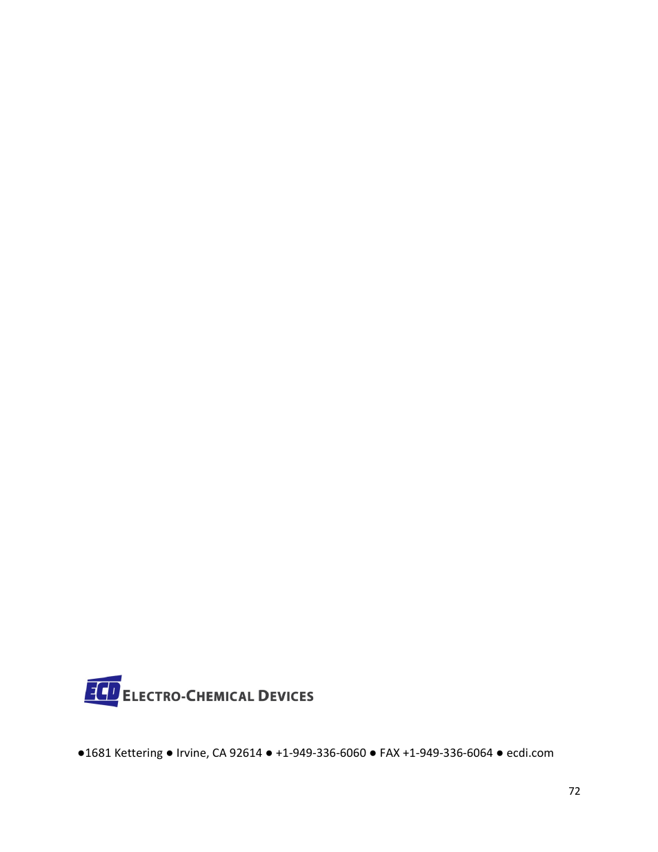 Electro-Chemical Devices (ECD) CA6 Hardness Analyzer User Manual | Page 83 / 83