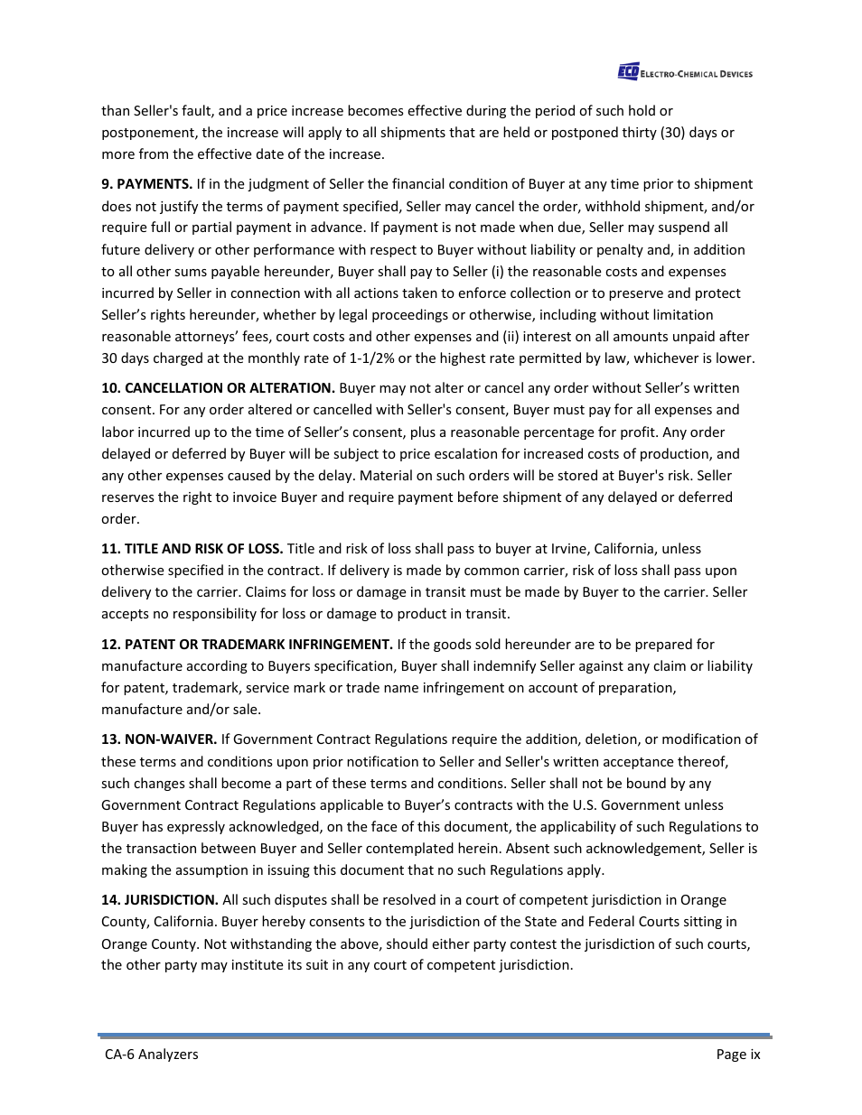 Electro-Chemical Devices (ECD) CA6 Hardness Analyzer User Manual | Page 9 / 83