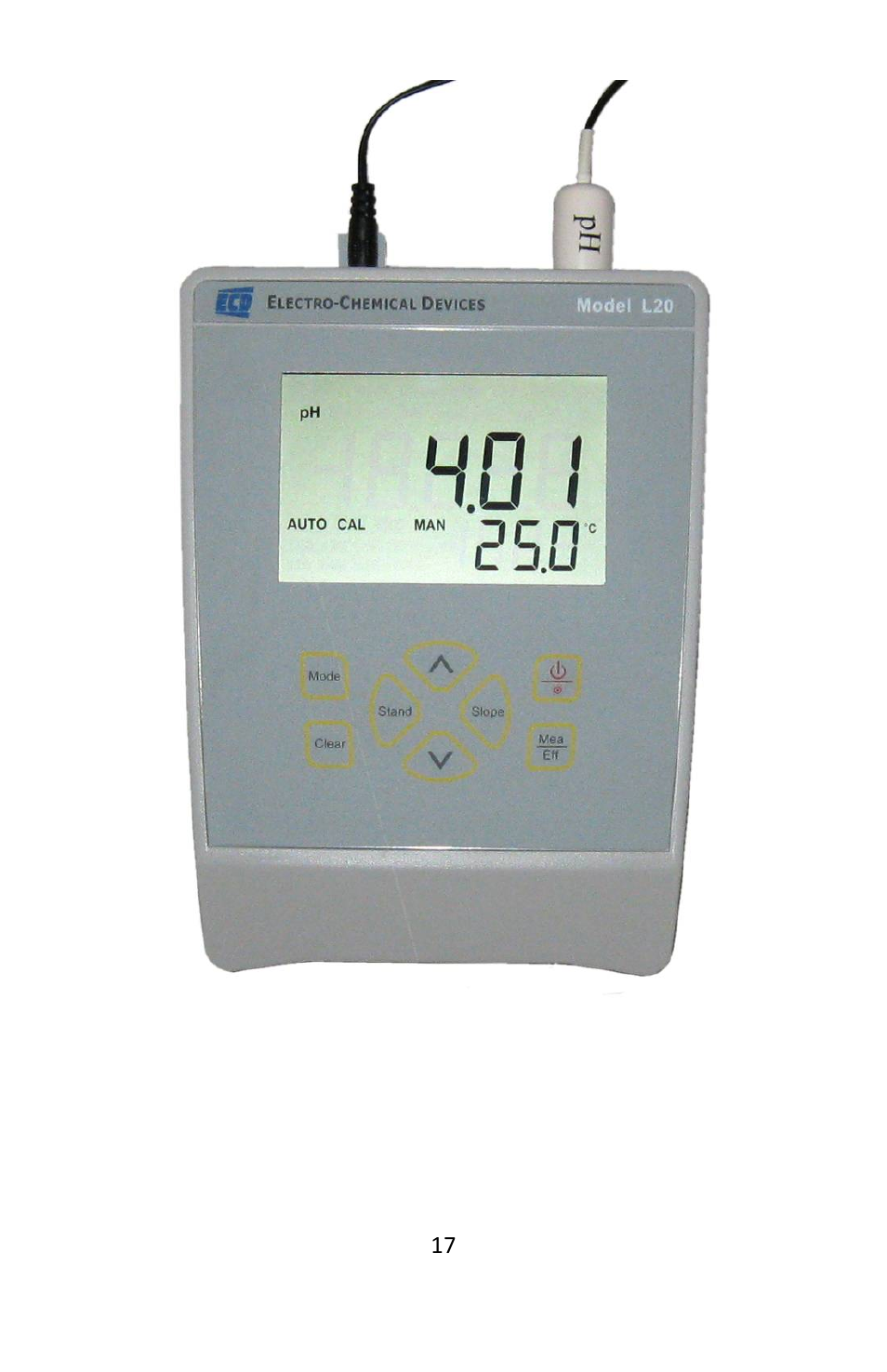 Electro-Chemical Devices (ECD) L20 User Manual | Page 17 / 20