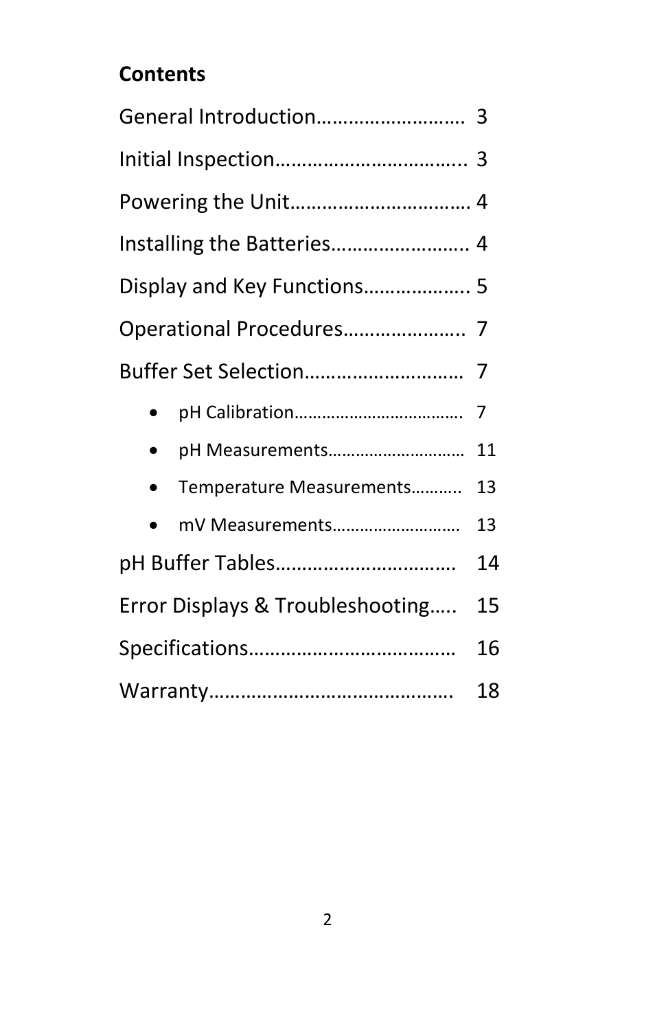 Electro-Chemical Devices (ECD) L20 User Manual | Page 2 / 20