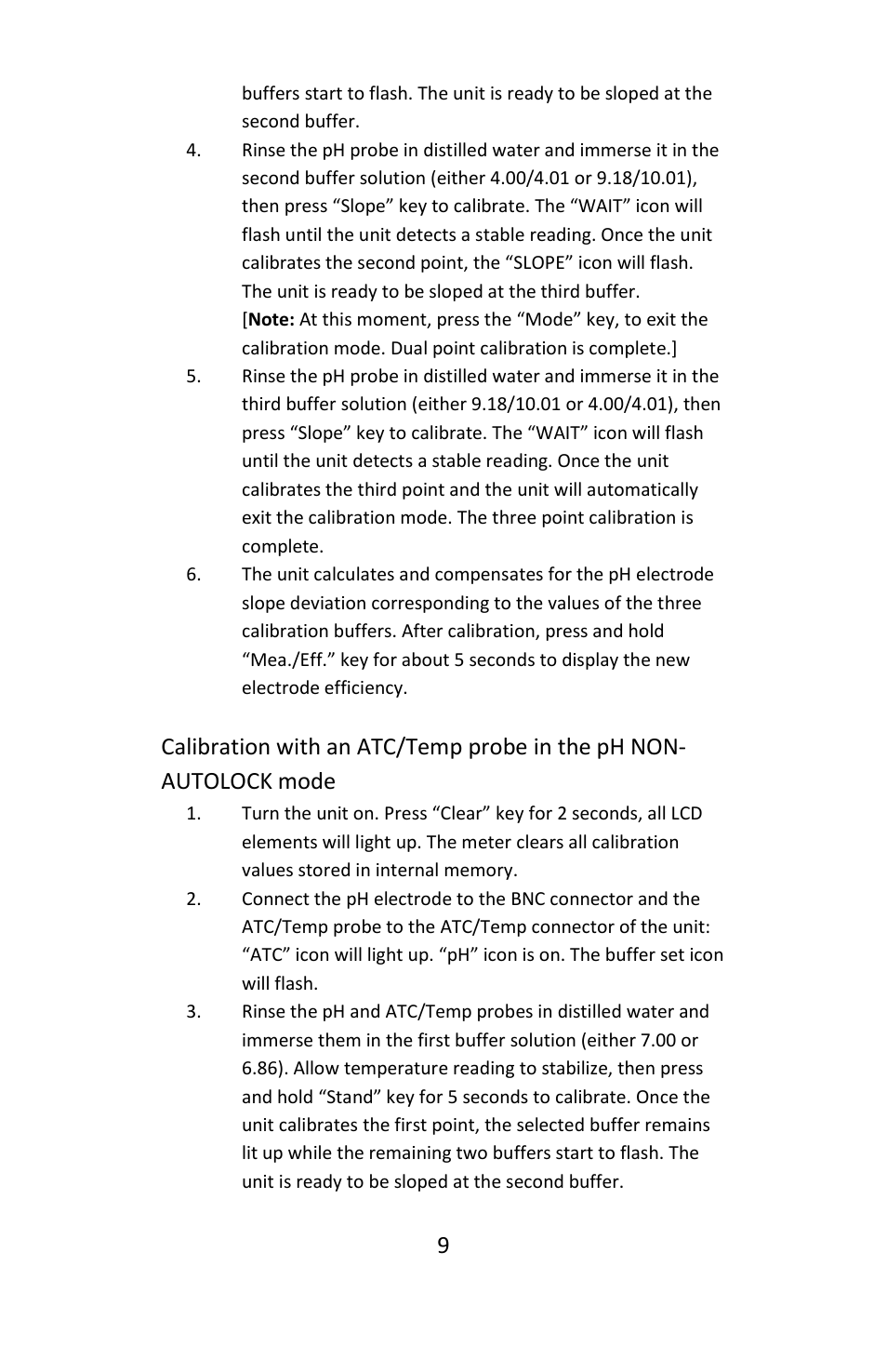 Electro-Chemical Devices (ECD) L20 User Manual | Page 9 / 20