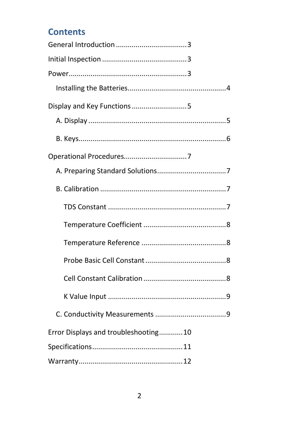 Electro-Chemical Devices (ECD) L20 C User Manual | Page 2 / 12