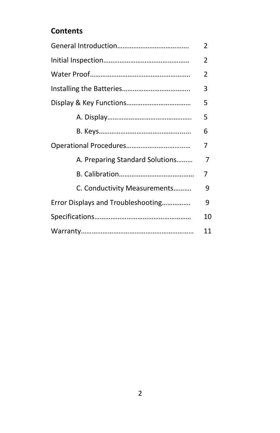 Electro-Chemical Devices (ECD) H10C User Manual | Page 2 / 12