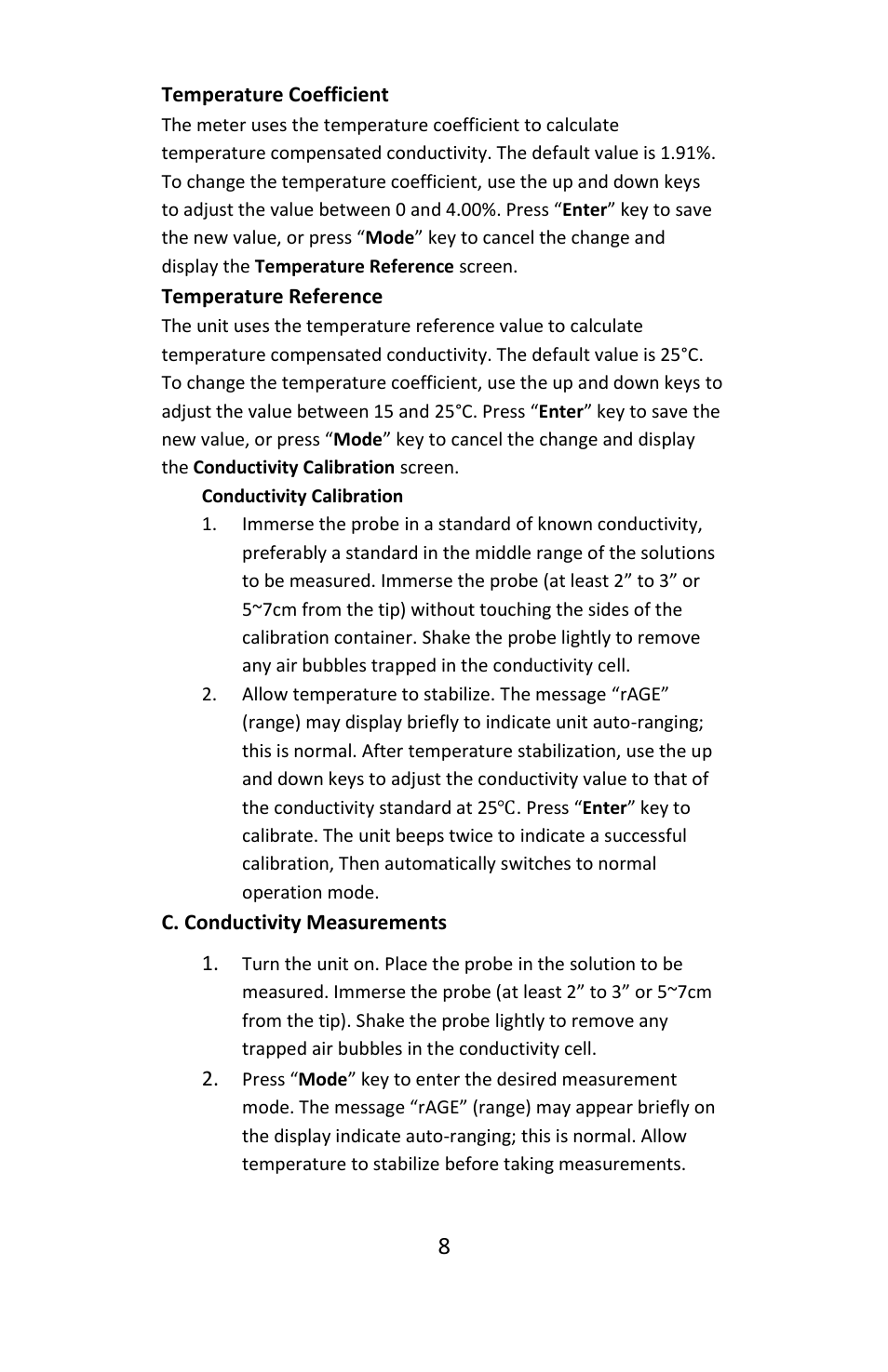 Electro-Chemical Devices (ECD) H10C User Manual | Page 8 / 12