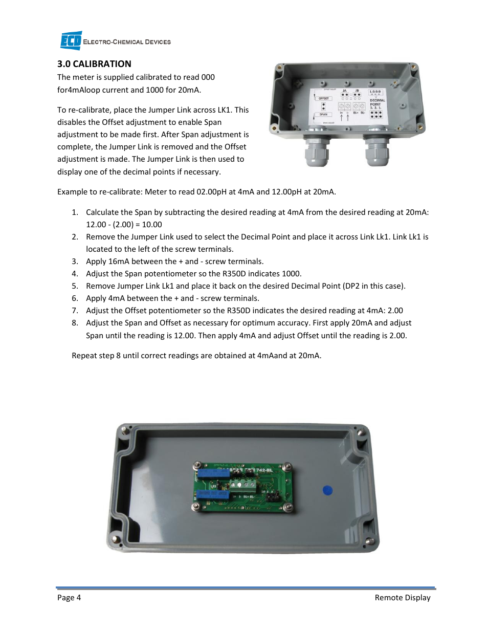 Electro-Chemical Devices (ECD) R350D User Manual | Page 10 / 11