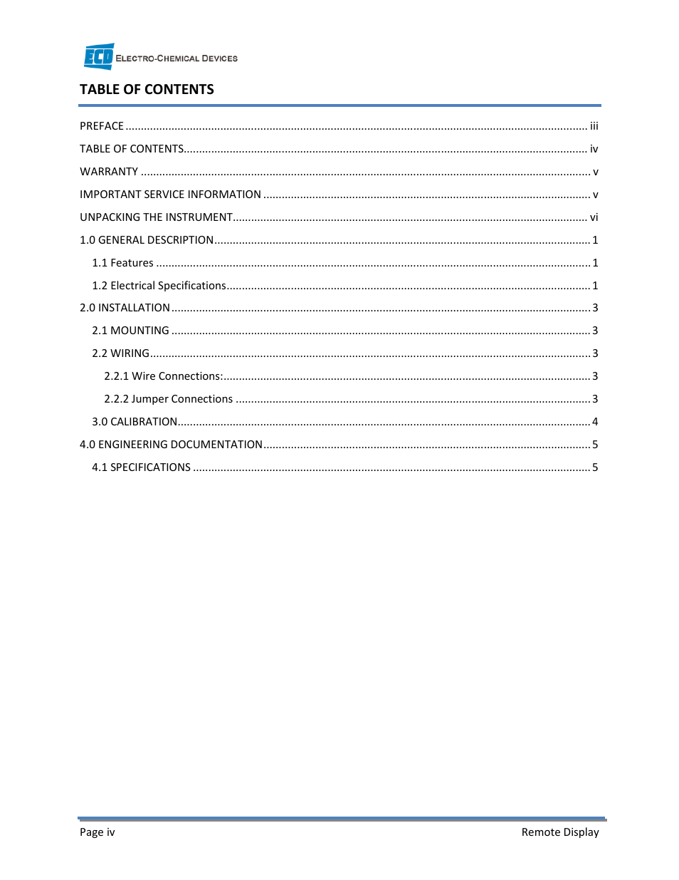 Electro-Chemical Devices (ECD) R350D User Manual | Page 4 / 11
