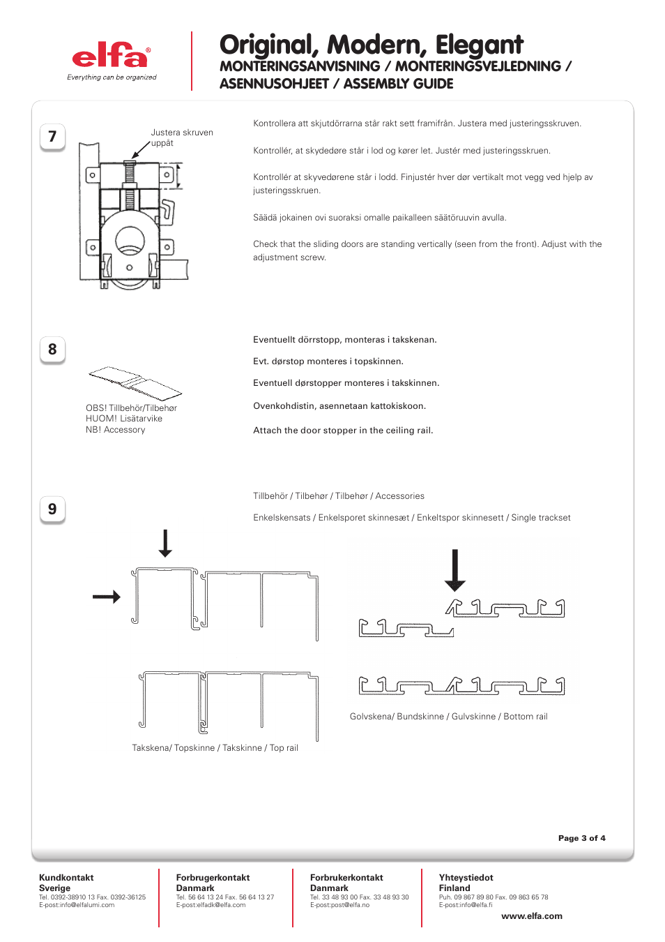 Original, modern, elegant | Elfa Original User Manual | Page 3 / 4