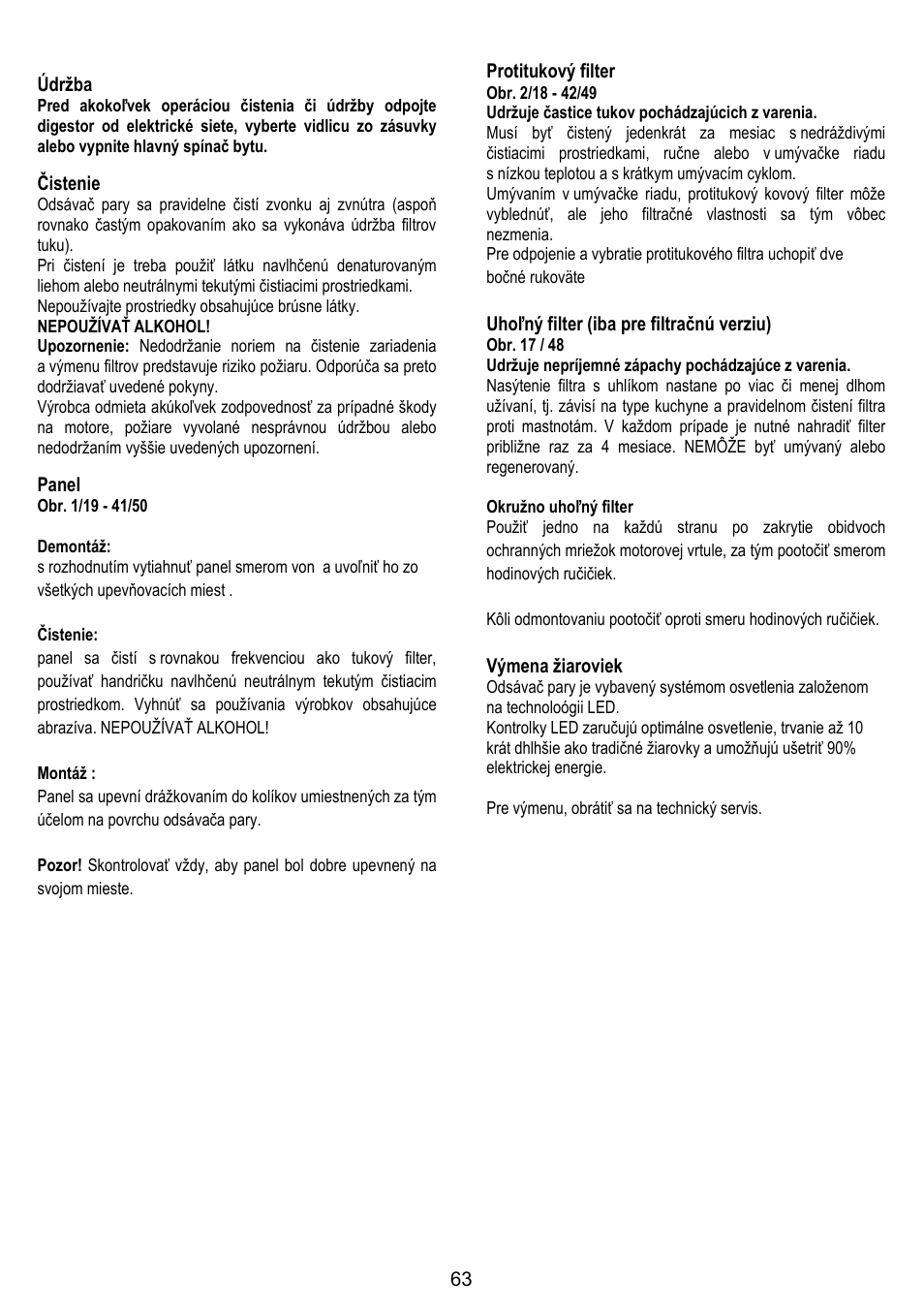 ELICA 35CC ISLAND User Manual | Page 119 / 172