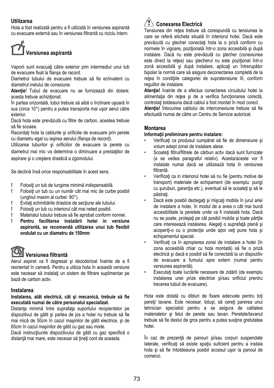 ELICA 35CC ISLAND User Manual | Page 129 / 172