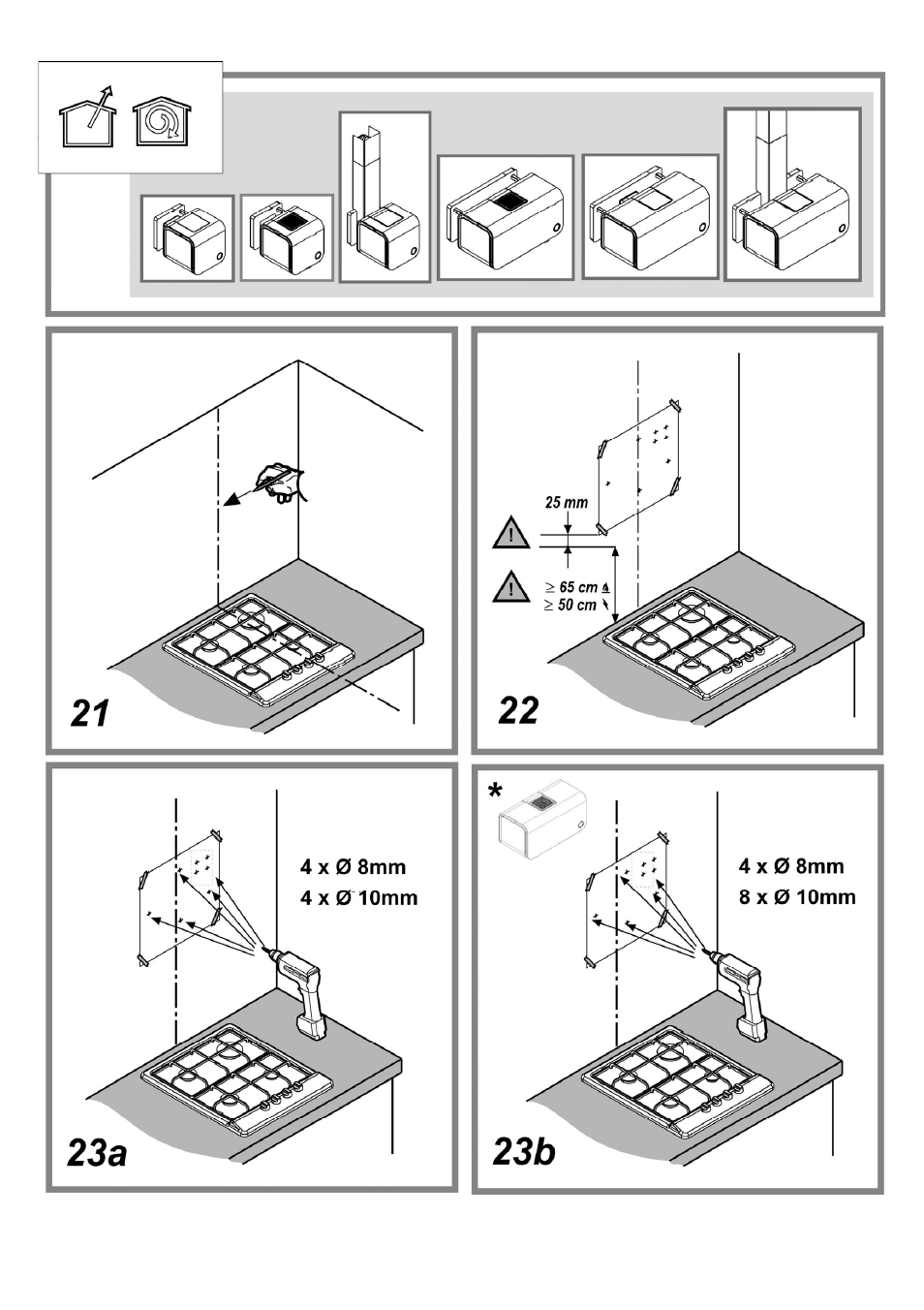 ELICA 35CC ISLAND User Manual | Page 21 / 172