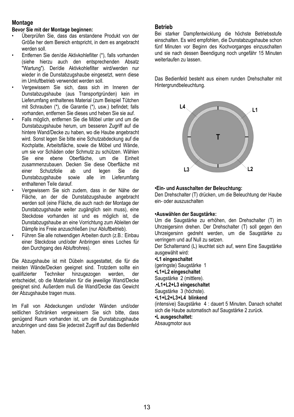 ELICA 35CC ISLAND User Manual | Page 69 / 172