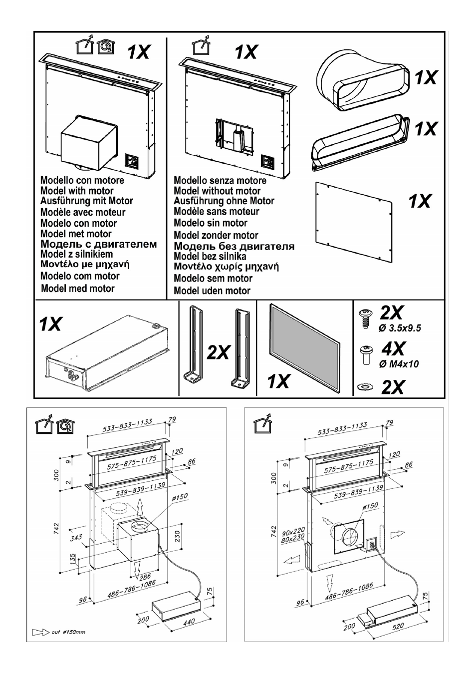 ELICA ADAGIO User Manual | Page 2 / 72