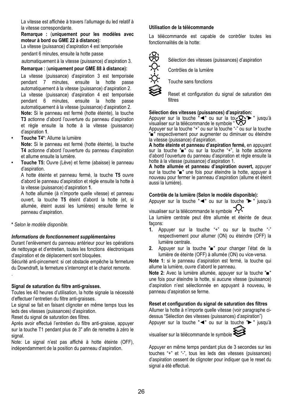 ELICA ADAGIO User Manual | Page 26 / 72