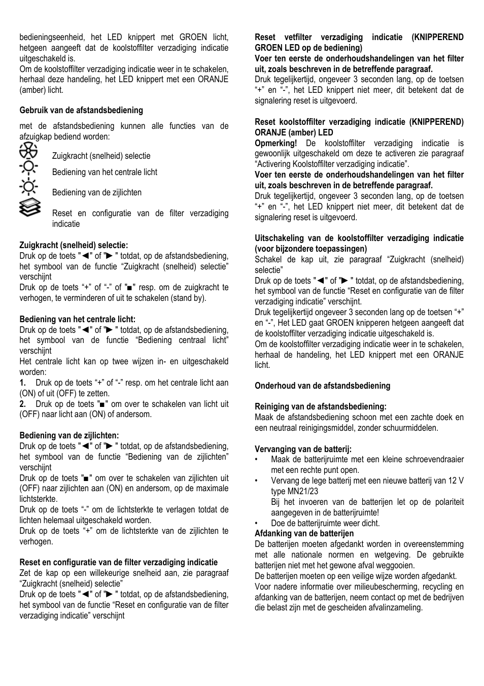 ELICA ALBA CUBO User Manual | Page 28 / 116