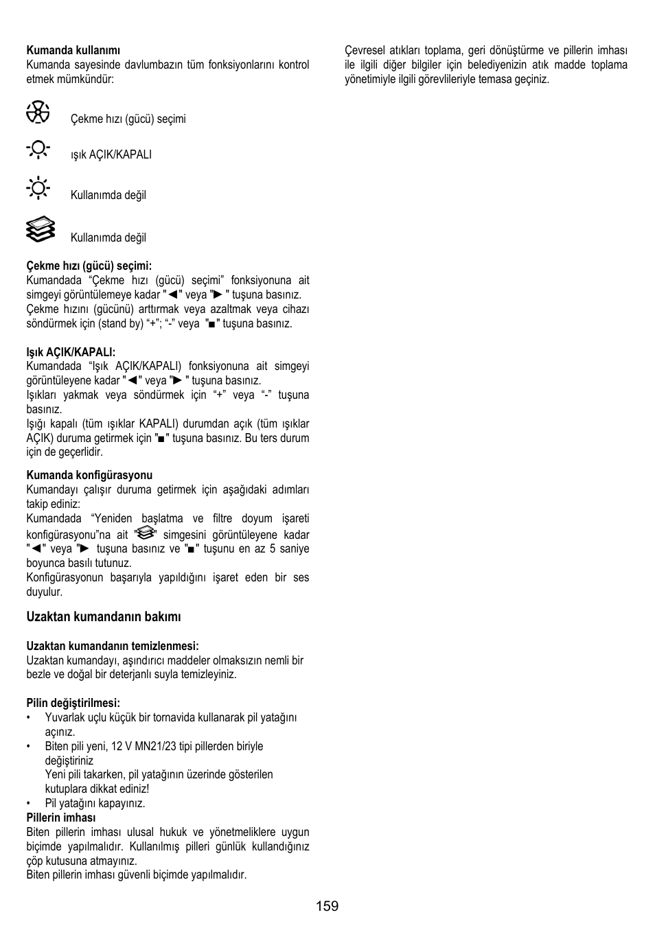 ELICA ALTAIR User Manual | Page 159 / 168