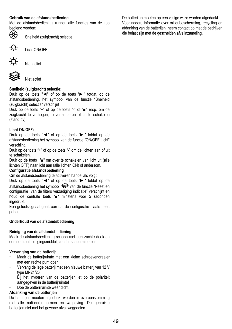 ELICA ALTAIR User Manual | Page 49 / 168
