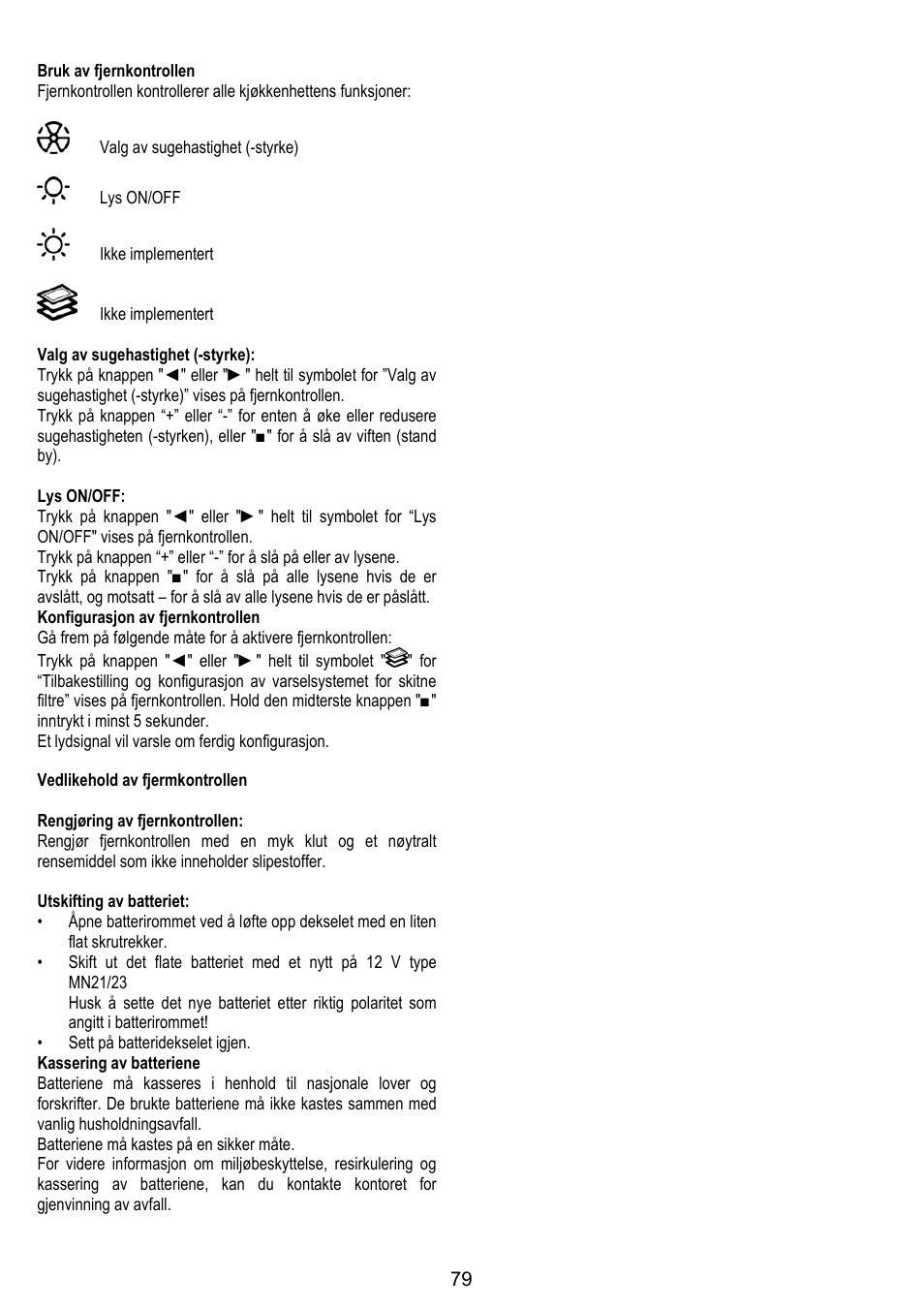 ELICA ALTAIR User Manual | Page 79 / 168
